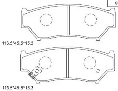ASIMCO kd3717 -  Колодки тормозные дисковые передние, комплект