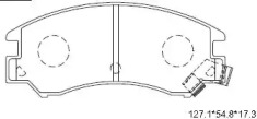 ASIMCO kd3763 -  Комплект тормозных колодок, дисковый тормоз