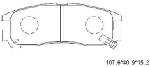 ASIMCO kd4624 -  Колодки тормозные дисковые задниеие, комплект