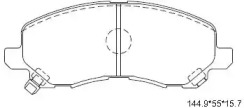 ASIMCO kd4722 -  Колодки тормозные дисковые передние, комплект