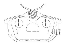 ASIMCO kd4733 -  Комплект тормозных колодок, дисковый тормоз