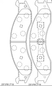 ASIMCO kd6320 -  Колодки тормозные дисковые передние, комплект