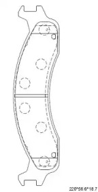 ASIMCO kd6332 -  Колодки тормозные дисковые передние, комплект