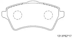 ASIMCO kd6799 -  Комплект тормозных колодок, дисковый тормоз