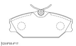 ASIMCO kd7501 -  Комплект тормозных колодок, дисковый тормоз