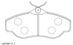 ASIMCO kd7526 -  Колодки тормозные дисковые передние, комплект