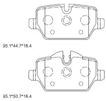 ASIMCO kd7546 -  Колодки тормозные дисковые задниеие, комплект