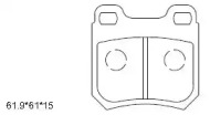 ASIMCO kd7557 -  Комплект тормозных колодок, дисковый тормоз