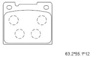 ASIMCO kd7568 -  Колодки тормозные дисковые передние, комплект