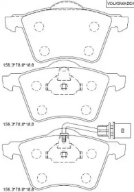 ASIMCO kd7580 -  Колодки тормозные дисковые передние, комплект
