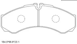 ASIMCO kd7614 -  Колодки тормозные дисковые задниеие, комплект