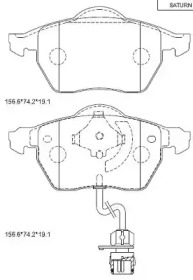 ASIMCO kd7718 -  Колодки тормозные дисковые передние, комплект