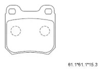 ASIMCO kd7724 -  Комплект тормозных колодок, дисковый тормоз