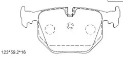 ASIMCO kd7733 -  Комплект тормозных колодок, дисковый тормоз