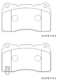 ASIMCO kd7744 -  Комплект тормозных колодок, дисковый тормоз