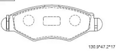 ASIMCO kd7751 -  Комплект тормозных колодок, дисковый тормоз