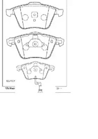 ASIMCO kd77535 -  Комплект тормозных колодок, дисковый тормоз