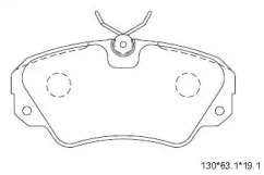 ASIMCO kd7769 -  Комплект тормозных колодок, дисковый тормоз