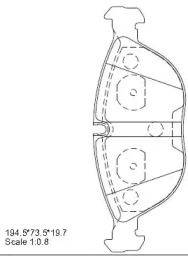ASIMCO kd7772 -  Колодки тормозные дисковые передние, комплект
