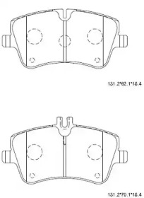 ASIMCO kd7786 -  Колодки тормозные дисковые передние, комплект