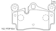 ASIMCO kd7794 -  Колодки тормозные дисковые задниеие, комплект