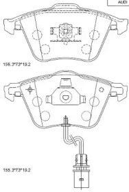ASIMCO kd7798 -  Колодки тормозные дисковые передние, комплект