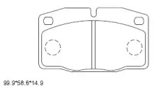 ASIMCO kd9733 -  Колодки тормозные дисковые передние, комплект