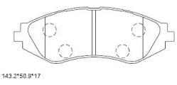 ASIMCO kd9734 -  Колодки тормозные дисковые передние, комплект