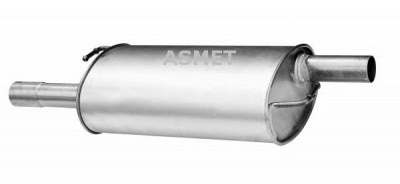 ASMET 04110 -  Средний глушитель выхлопных газов
