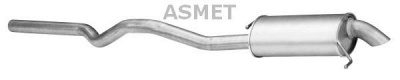 ASMET 04111 - Глушитель выхлопных газов конечный