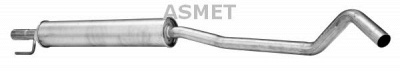 ASMET 05153 - Средний глушитель выхлопных газов