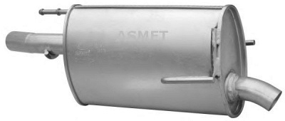 ASMET 05163 - Глушитель выхлопных газов конечный