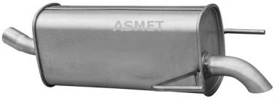 ASMET 05180 - Глушитель выхлопных газов конечный