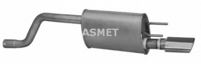 ASMET 05195 -  Глушитель выхлопных газов конечный