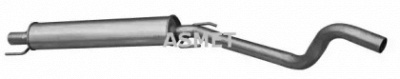ASMET 05221 -  Средний глушитель выхлопных газов