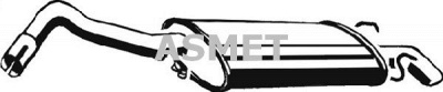 ASMET 07104 - Глушитель выхлопных газов конечный