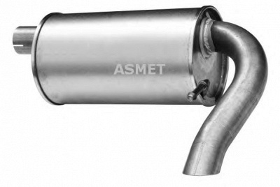 ASMET 07174 -  Глушитель выхлопных газов конечный