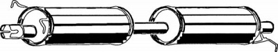 ASMET 07223 -  Средний глушитель выхлопных газов
