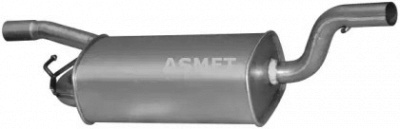 ASMET 07245 -  Средний глушитель выхлопных газов