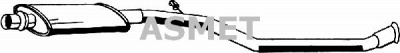 ASMET 09088 -  Средний глушитель выхлопных газов