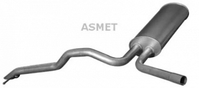ASMET 10122 -  Глушитель выхлопных газов конечный