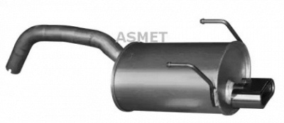 ASMET 16091 -  Глушитель выхлопных газов конечный