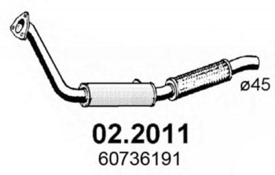 ASSO 022011 -  Предглушитель выхлопных газов