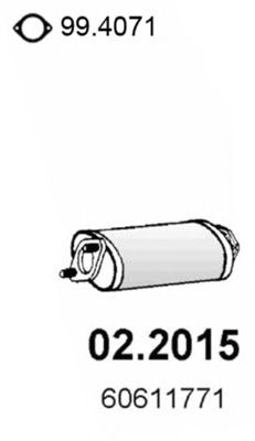 ASSO 022015 -  Предглушитель выхлопных газов