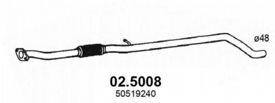 ASSO 025008 -  Труба выхлопного газа
