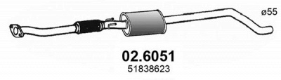 ASSO 026051 -  Средний глушитель выхлопных газов