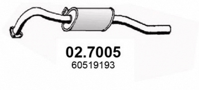 ASSO 027005 -  Глушитель выхлопных газов конечный