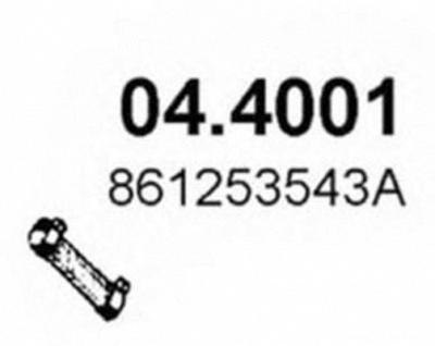 ASSO 044001 -  Труба выхлопного газа