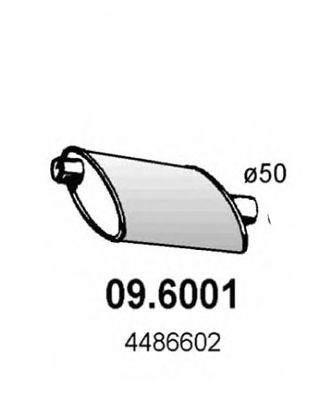 ASSO 096001 -  Средний глушитель выхлопных газов