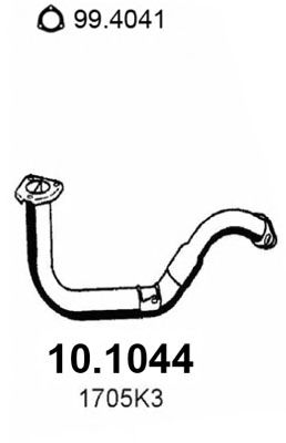 ASSO 101044 -  Труба выхлопного газа